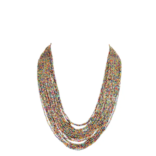 Colorful_,_multistrand_beaded_necklace