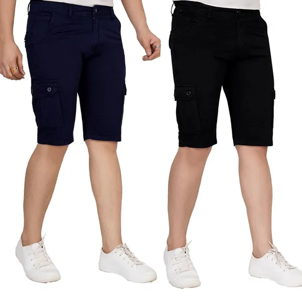 Pack_of_2_Navy_Blue_and_Black_Cotton_Premium_Cargo_Shorts_For_Men