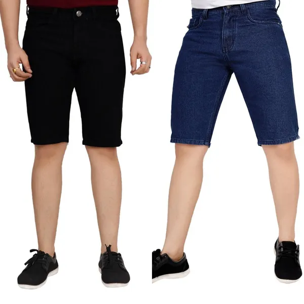Pack_of_2_Black_and_Dark_Blue_Premium_Denim_Shorts_For_Men