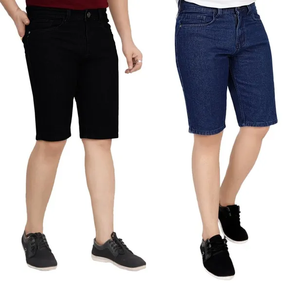 Pack_of_2_Black_and_Dark_Blue_Premium_Denim_Shorts_For_Men