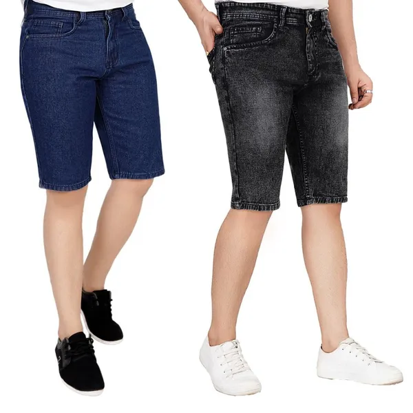 Pack_of_2_Dark_Blue_and_Carbon_Black_Premium_Denim_Shorts_For_Men