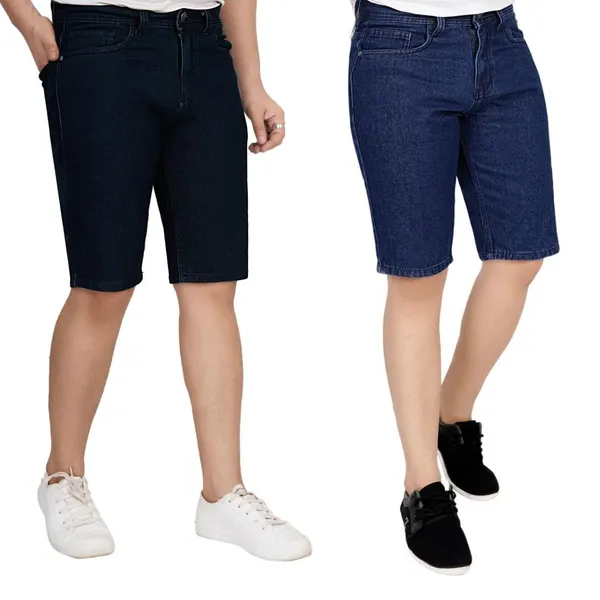 Pack_of_2_Dark_Green_and_Dark_Blue_Premium_Denim_Shorts_For_Men