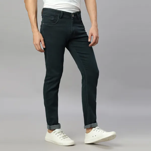 Dark_Green_Cotton_Denim_Jeans_for_Men