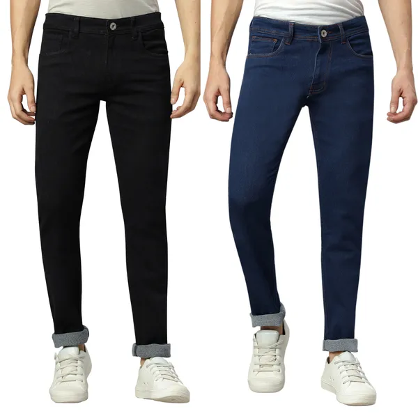 Pack_of_2_Raw_Blue_and_Black_Cotton_Denim_Jeans_For_Men
