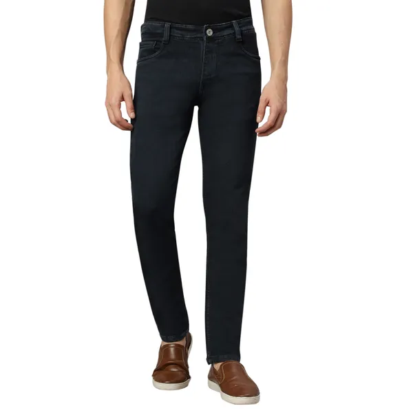 Dark_Green_Cotton_Plain_Jeans_for_Men