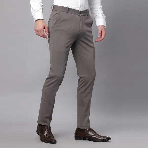 Chikoo_Checked_Formal_Pants_for_Men_Regular_Fit