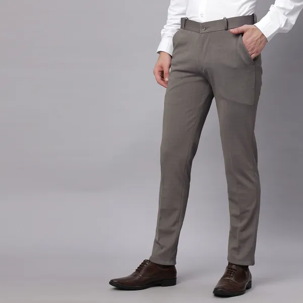 Chikoo_Checked_Formal_Pants_for_Men_Regular_Fit