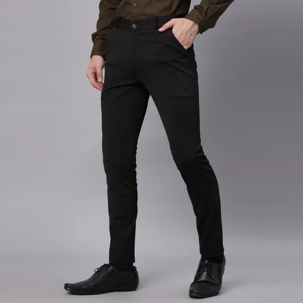 Black_Cotton_Checked_Formal_Pants_for_Men