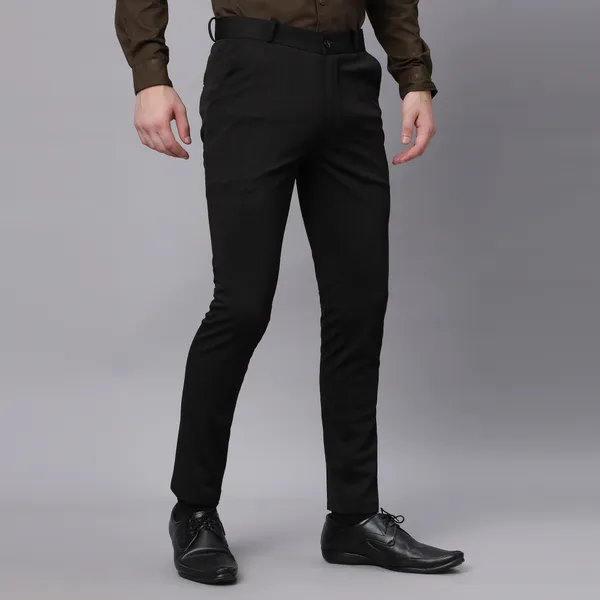 Black_Cotton_Checked_Formal_Pants_for_Men