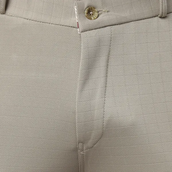 Khaki_Checked_Cotton_Formal_Pants_for_Men