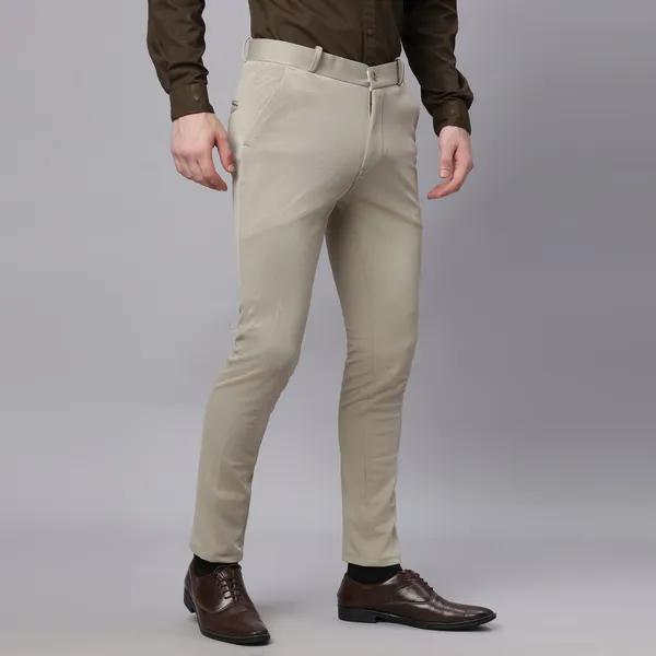 Khaki_Checked_Cotton_Formal_Pants_for_Men