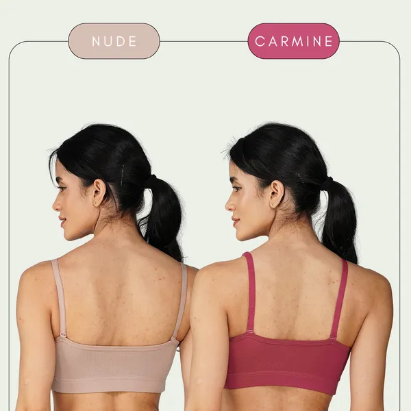 Set_of_2_Beige_&_Carmine_Cotton_Sports_Bra_For_Women