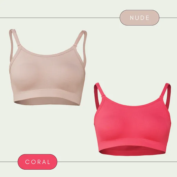Set_of_2_Nude_&_Coral_Cotton_Sports_Bra_For_Women