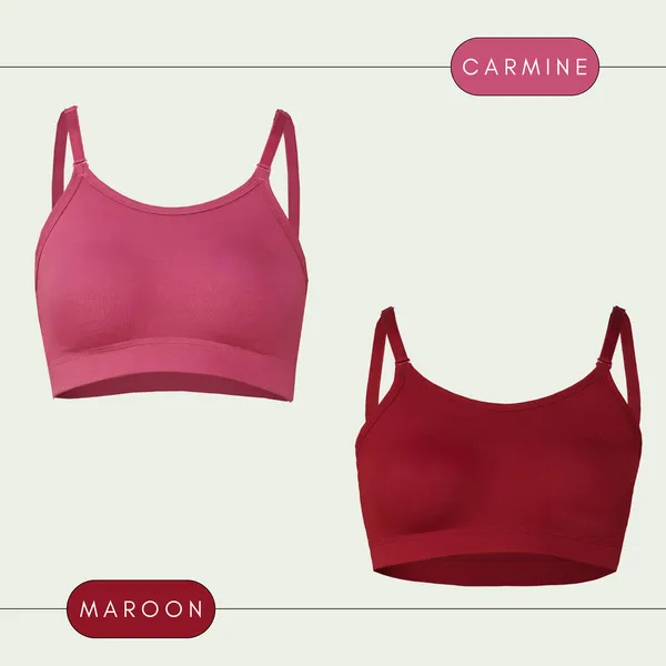 Set_of_2_Carmine_&_Maroon_Cotton_Sports_Bra_For_Women