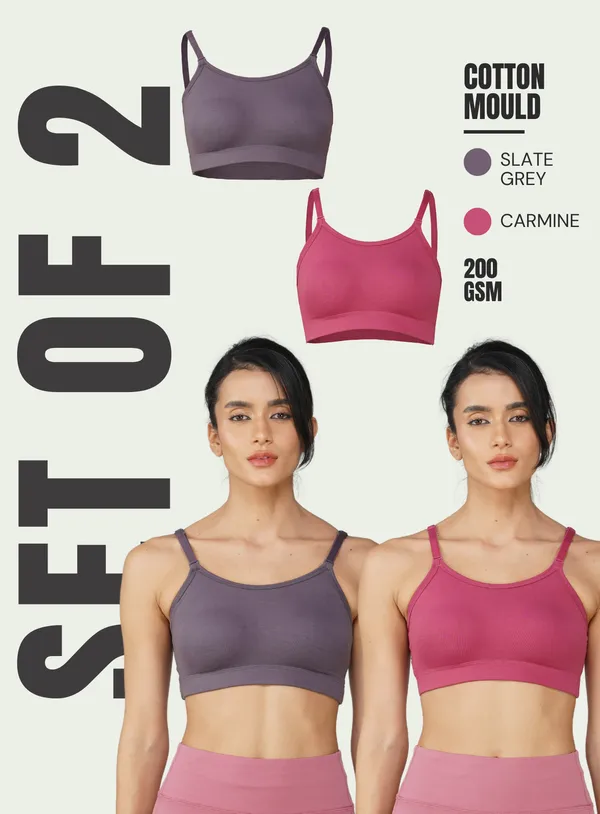 Set_of_2_Grey_&_Carmine_Cotton_Sports_Bra_For_Women