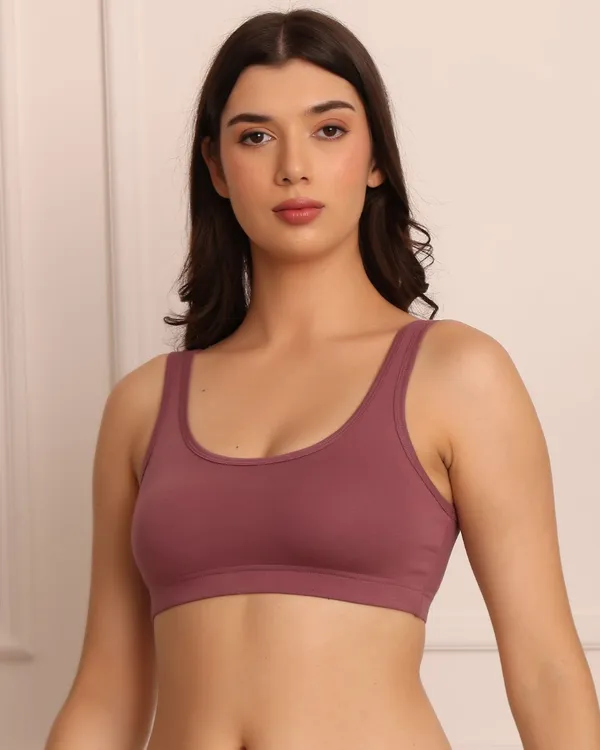 Wine_Cotton_Comfort_Bra