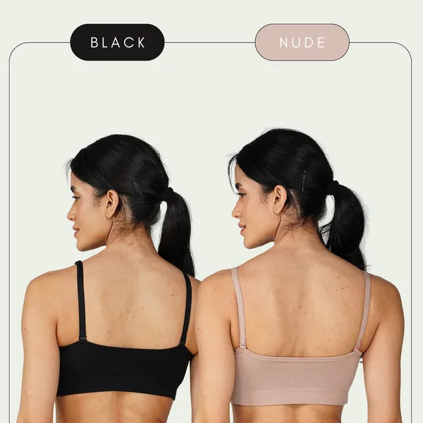 Set_of_2_Black_&_Beige_Cotton_Sports_Bra_For_Women