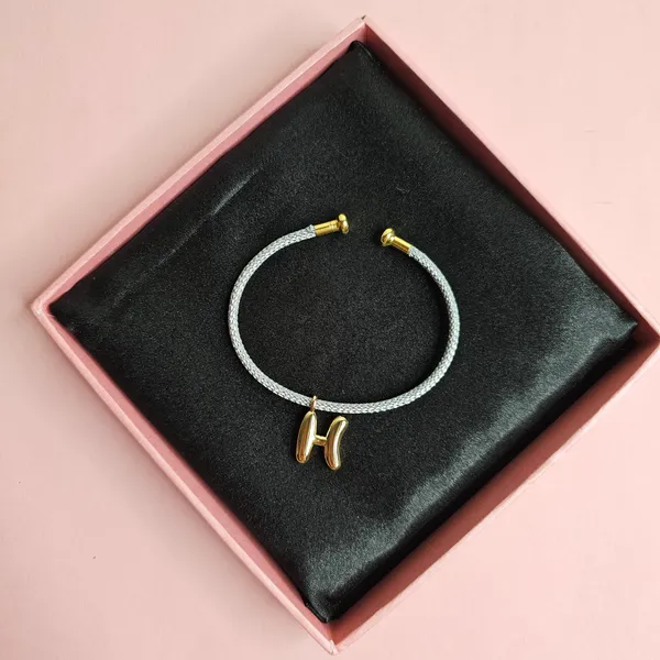 Grey_Gold_Plated_18K_Micro_Initial_Bracelet_(Intial_H)_For_Women