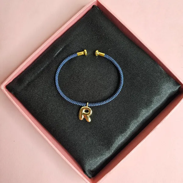 Blue_Gold_Plated_18K_Micro_Initial_Bracelet_(Intial_R)_For_Women