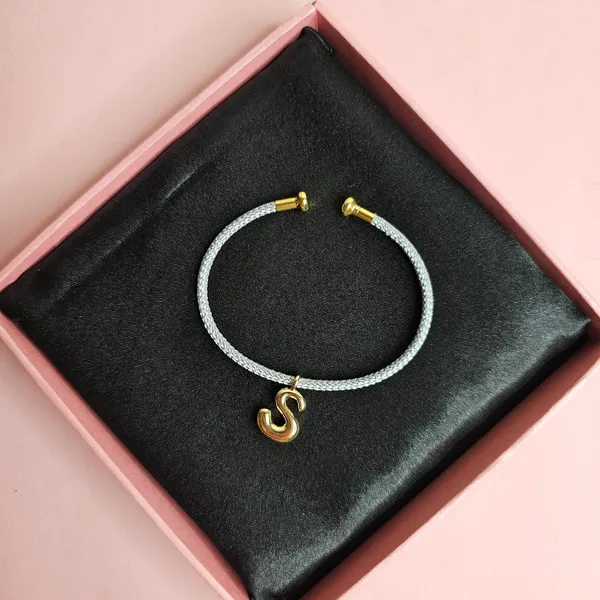 Grey_Gold_Plated_18K_Micro_Initial_Bracelet_(Intial_S)_For_Women