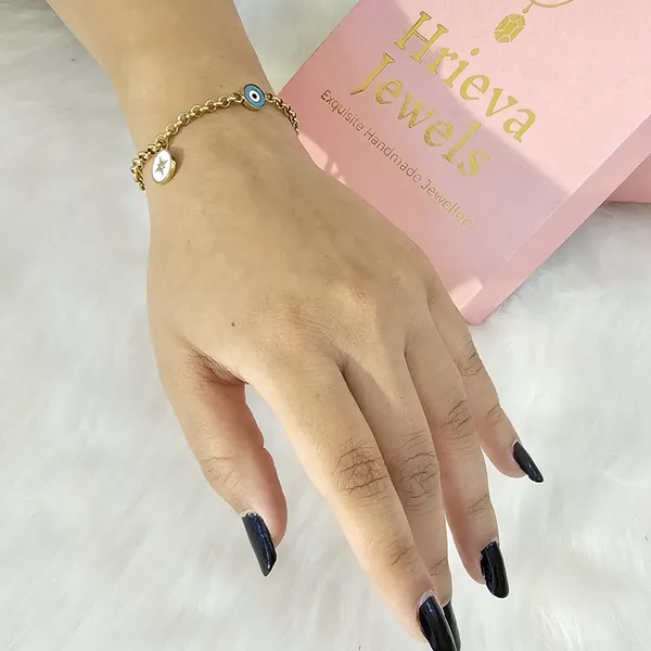 Gold_Plated_18K_Micro_Lucky_Twos_Bracelet_For_Women