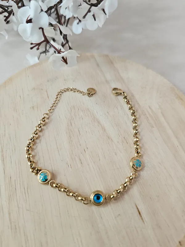 Gold_Plated_18K_Micro_Celestial_Clover_Bracelet_For_Women