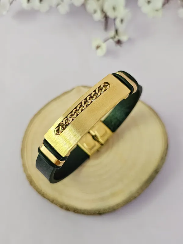 Black_&_Golden_Leather_Dragons_Bite_Bracelet_For_Men