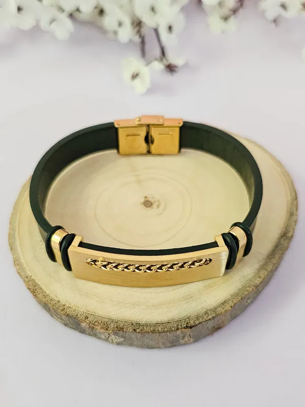 Black_&_Golden_Leather_Dragons_Bite_Bracelet_For_Men