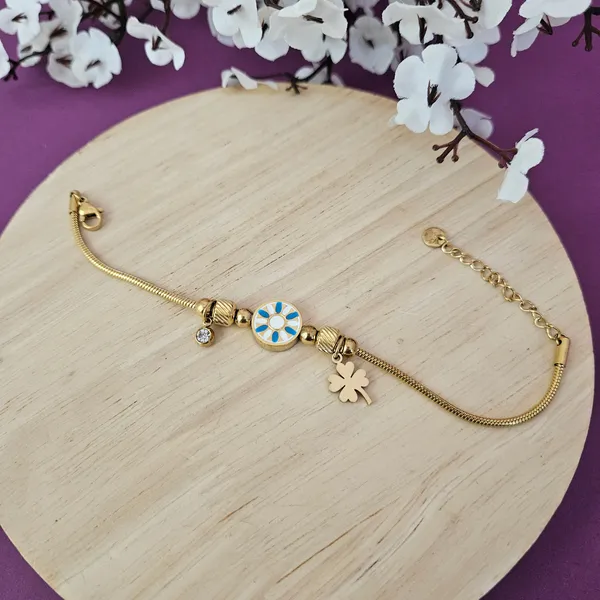 Gold_Plated_18K_Micro_Clover_Eye_Of_Providence_Bracelet_For_Women