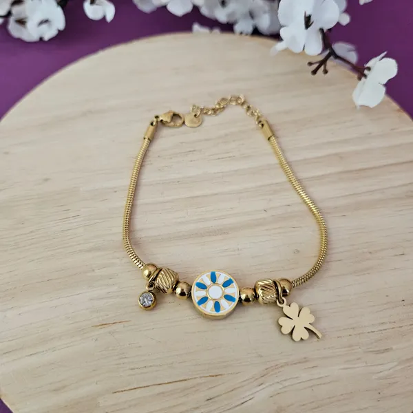 Gold_Plated_18K_Micro_Clover_Eye_Of_Providence_Bracelet_For_Women