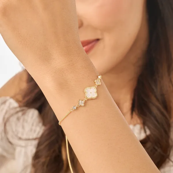 Gold_Plated_18K_Micro_White_Haven_Bracelet_For_Women