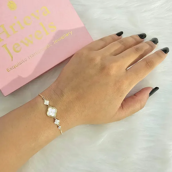 Gold_Plated_18K_Micro_White_Haven_Bracelet_For_Women