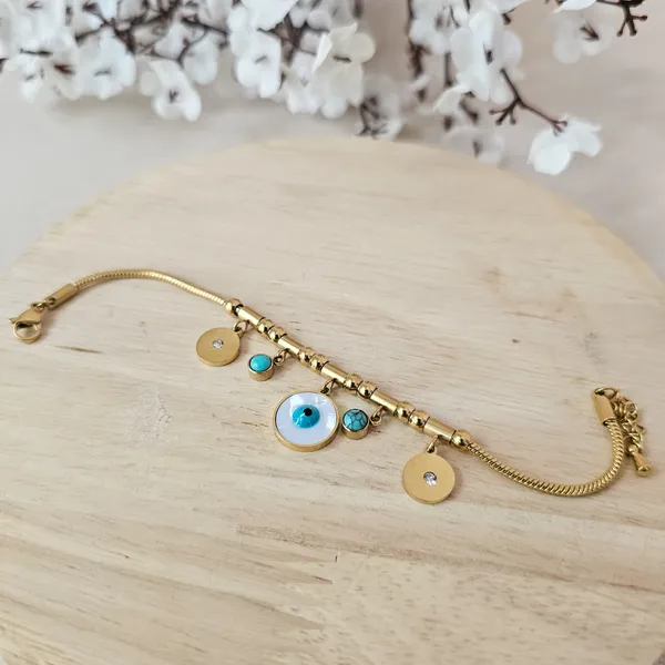 Gold_Plated_18K_Micro_Charm_Duo_Bracelet_For_Women