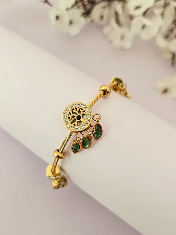 Gold_Plated_14K_Micro_Verdant_Emerald_Bracelet_For_Women