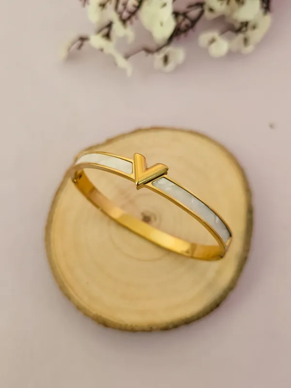 Gold_Plated_18K_Micro_Chevron_Chic_Bracelet_For_Women