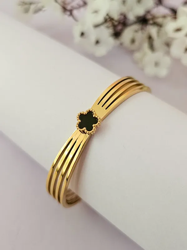 Gold_Plated_18K_Micro_Renaissance_Black-Gold_Bracelet_For_Women
