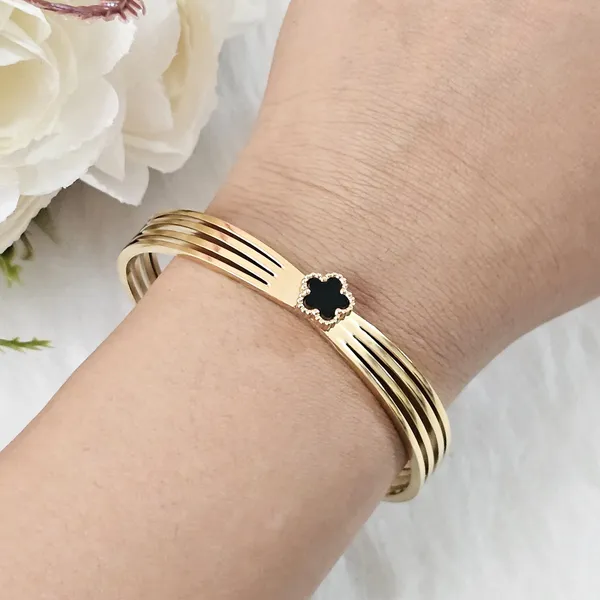 Gold_Plated_18K_Micro_Renaissance_Black-Gold_Bracelet_For_Women