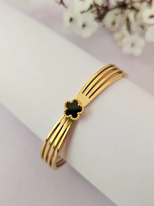 Gold_Plated_18K_Micro_Renaissance_Black-Gold_Bracelet_For_Women
