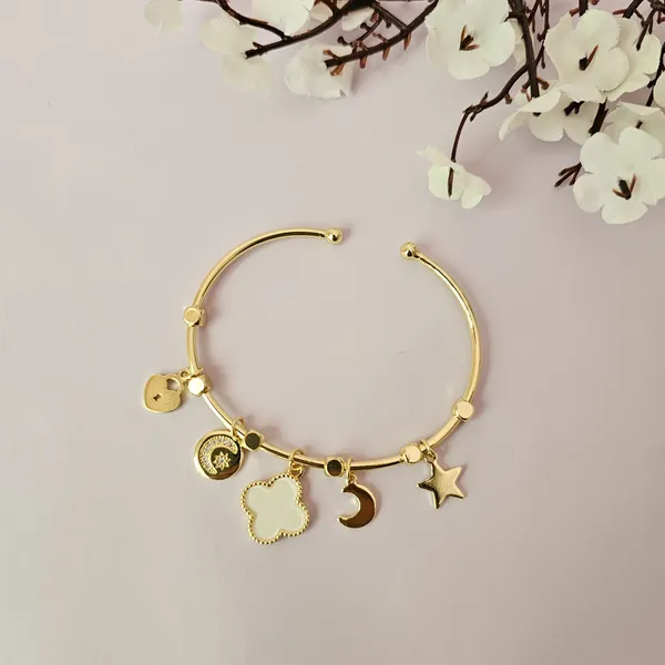 Gold_Plated_14K_Micro_Clover_White_Secret_Bracelet_For_Women