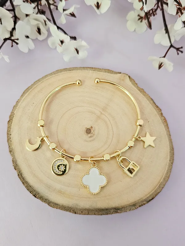 Gold_Plated_14K_Micro_Clover_White_Secret_Bracelet_For_Women