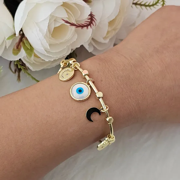 Gold_Plated_14K_Micro_Cosmic_Evil-Eye_Bracelet_For_Women