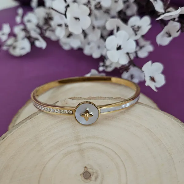 Gold_Plated_18K_Micro_Simple_Sparkle_Bracelet_For_Women