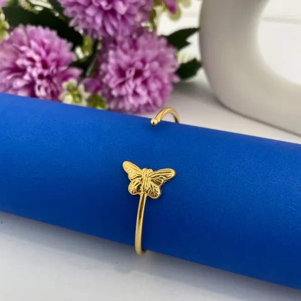 Golden_Handmade_Brass_Butterfly_Bracelet_For_Women