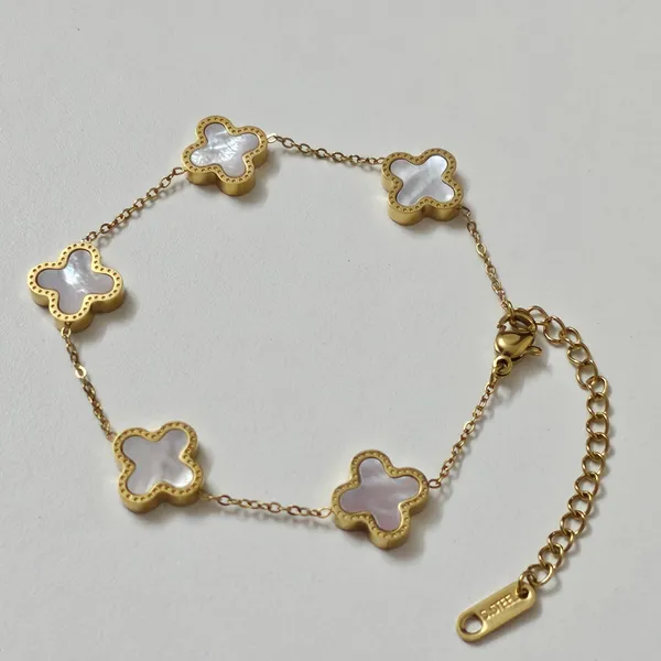 Gold_Plated_18K_Micro_Lucky_Clover_Bracelet_For_Women