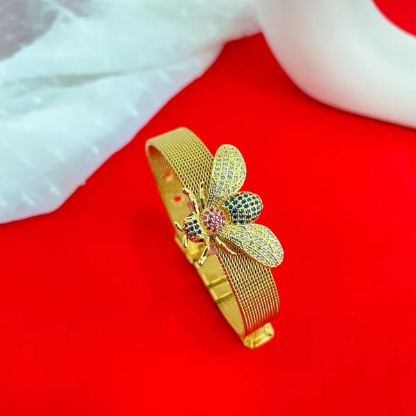 Gold_Plated_18K_Micro_Butterfly_Belt_Braclet_For_Women