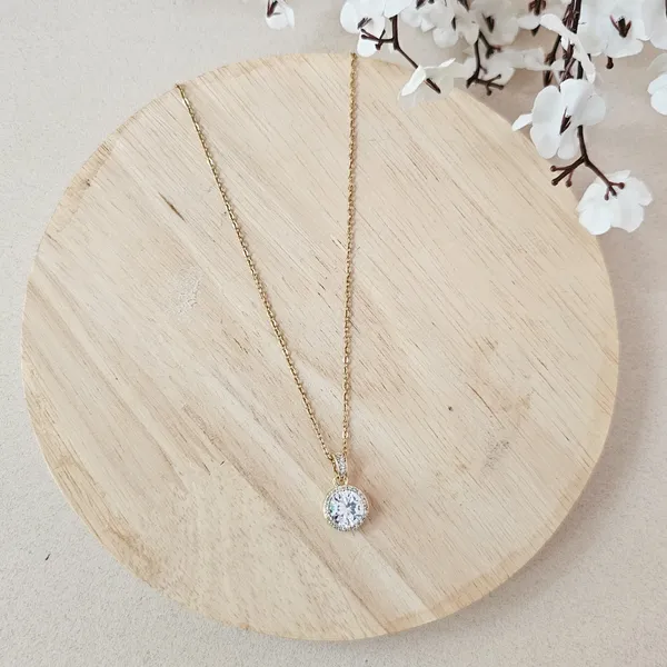 Gold_Plated_18K_Micro_Star_Of_Diamond_Pendant_For_Women