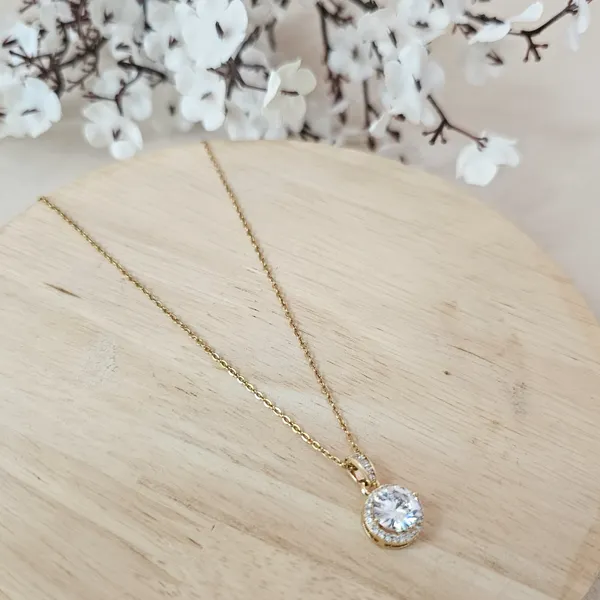 Gold_Plated_18K_Micro_Star_Of_Diamond_Pendant_For_Women