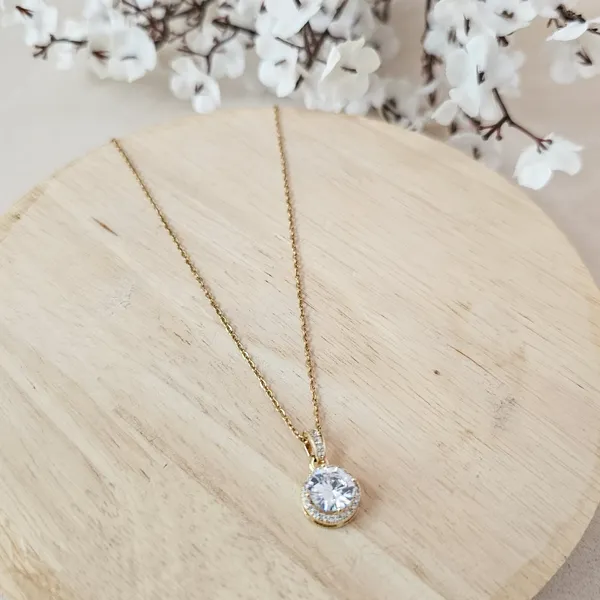 Gold_Plated_18K_Micro_Star_Of_Diamond_Pendant_For_Women