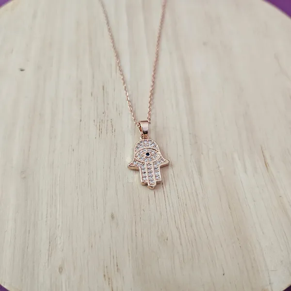 Rose_Gold_Plated_14K_Micro__Delicate_Hamsa_Pendant_For_Women