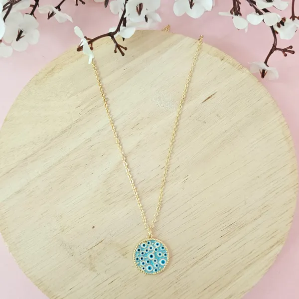 Gold_Plated_18K_Micro_Oceans_Evil-Eye_Necklace_Blue_For_Women